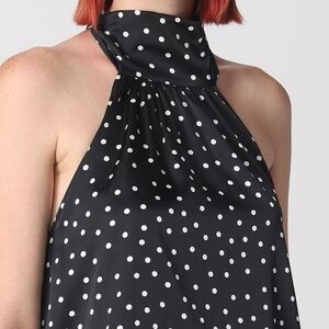 Chic Polka Dot Halter Top